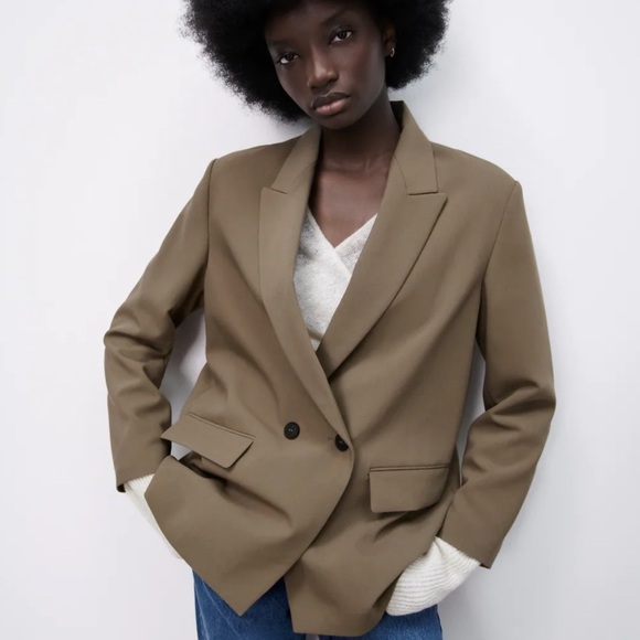 OVERSIZED DOUBLE BREASTED JACKET - Picture 3 of 7